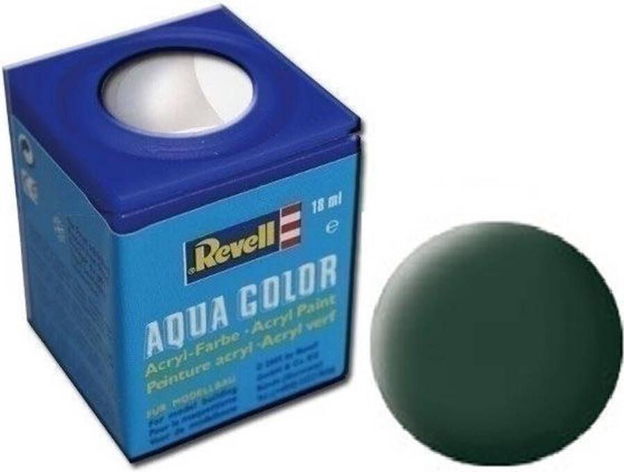 Revell Aqua #68 Dark Green Matt RAF Acryl 18ml Verf potje