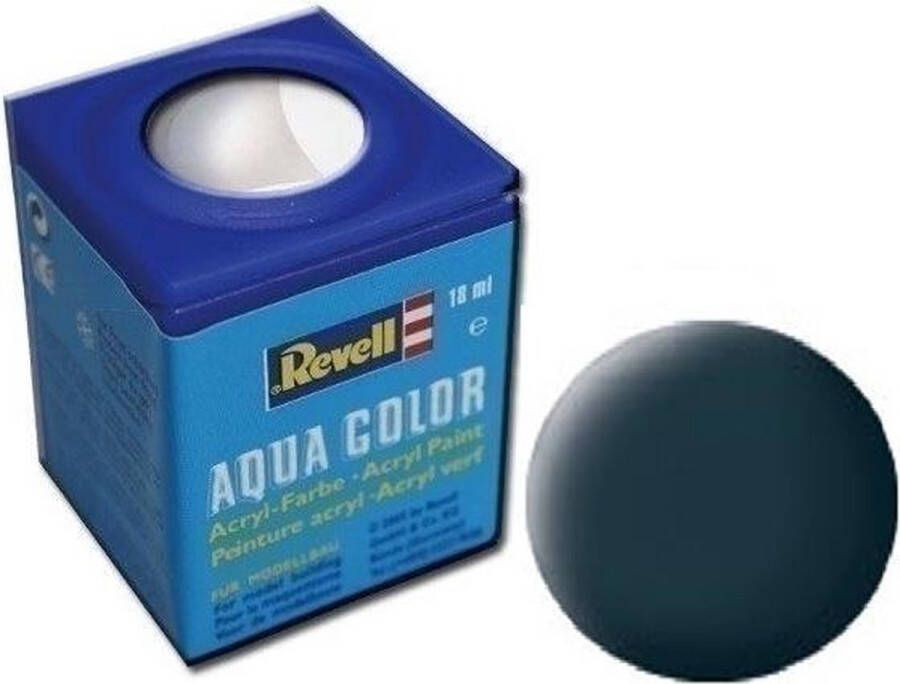 Revell Aqua #69 Granite Grey Matt RAL7026 Acryl 18ml Verf potje