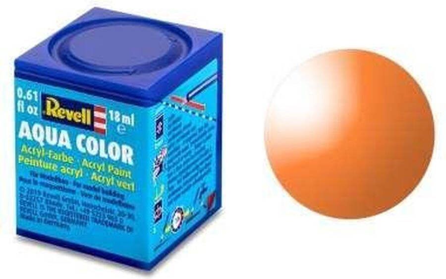 Revell Aqua #730 Orange Clear Acryl 18ml Verf potje
