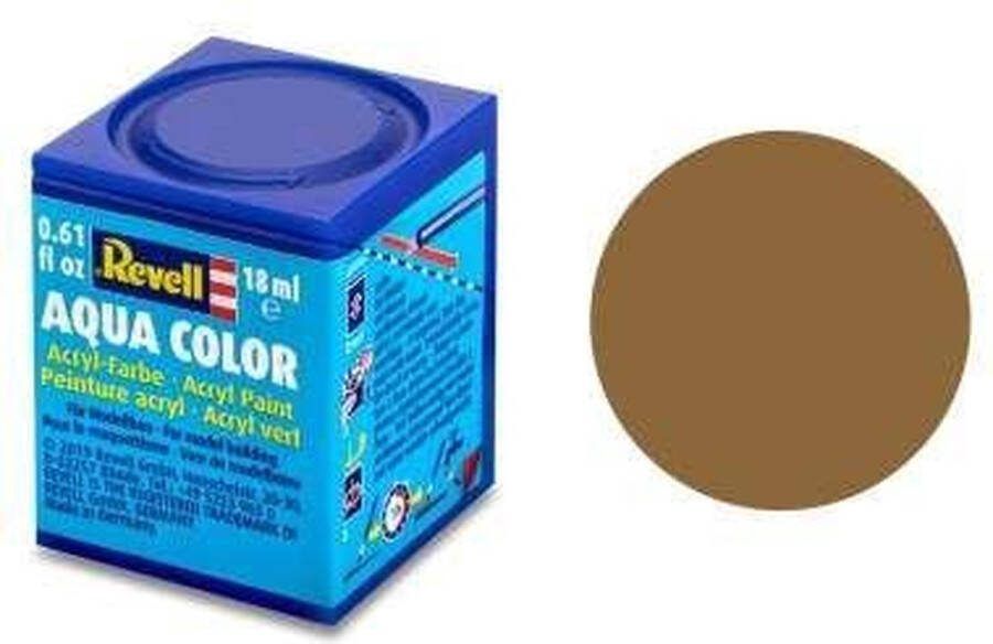 Revell Aqua #82 Dark-Earth Matt RAF14 Acryl 18ml Verf potje