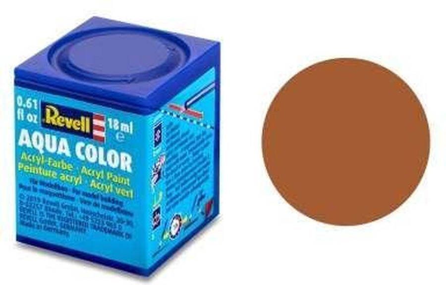 Revell Aqua #85 Brown Matt RAL8023 Acryl 18ml Verf potje
