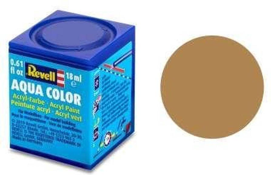Revell Aqua #88 Ochre Brown Matt RAL1011 Acryl 18ml Verf potje