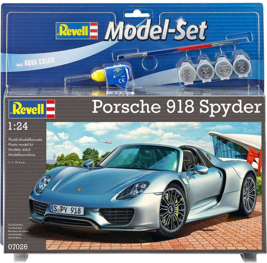 Revell Modelbouwset Porsche 918 Spyder 194 Mm Schaal 1:24