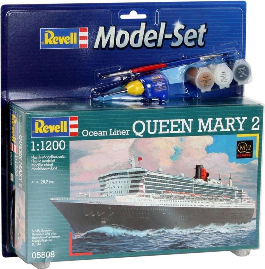 Revell Modelbouwset Queen Mary 2 287 Mm Schaal 1:1200