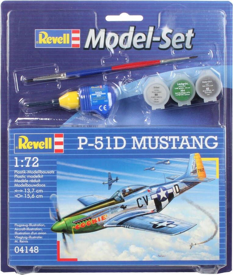 Revell Modelbouwset P-51d Mustang 15 6 Mm Schaal 1:72