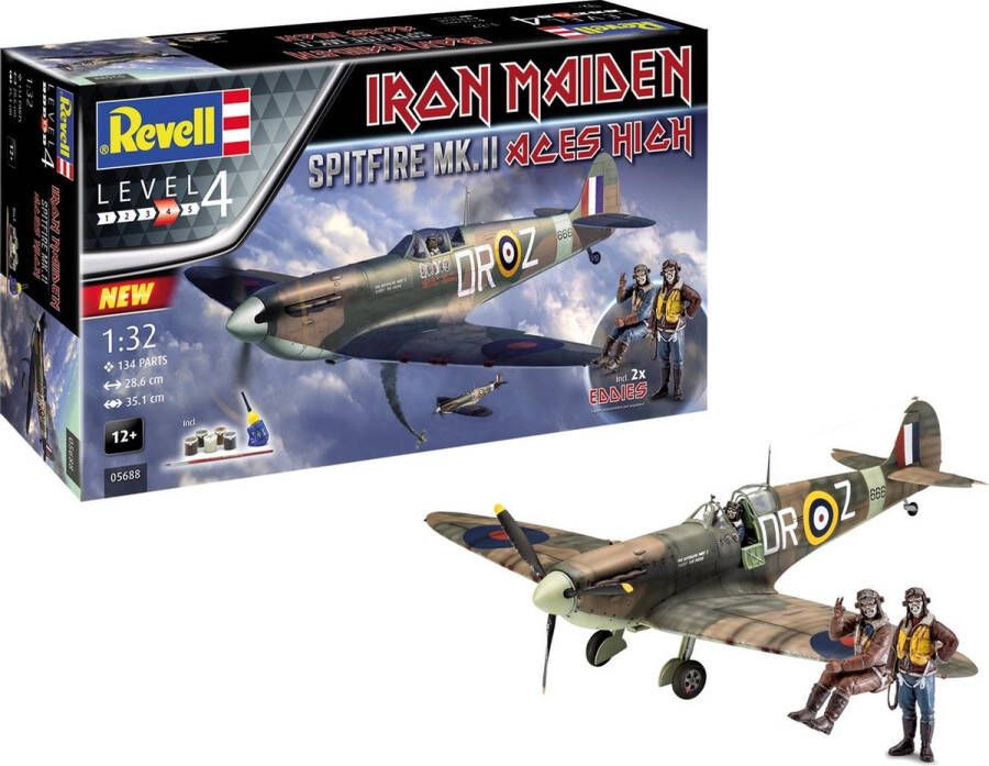 Revell Modelvliegtuig Spitfire Mk. Ii 'Aces High Iron Maiden' 29 Cm 134-delig