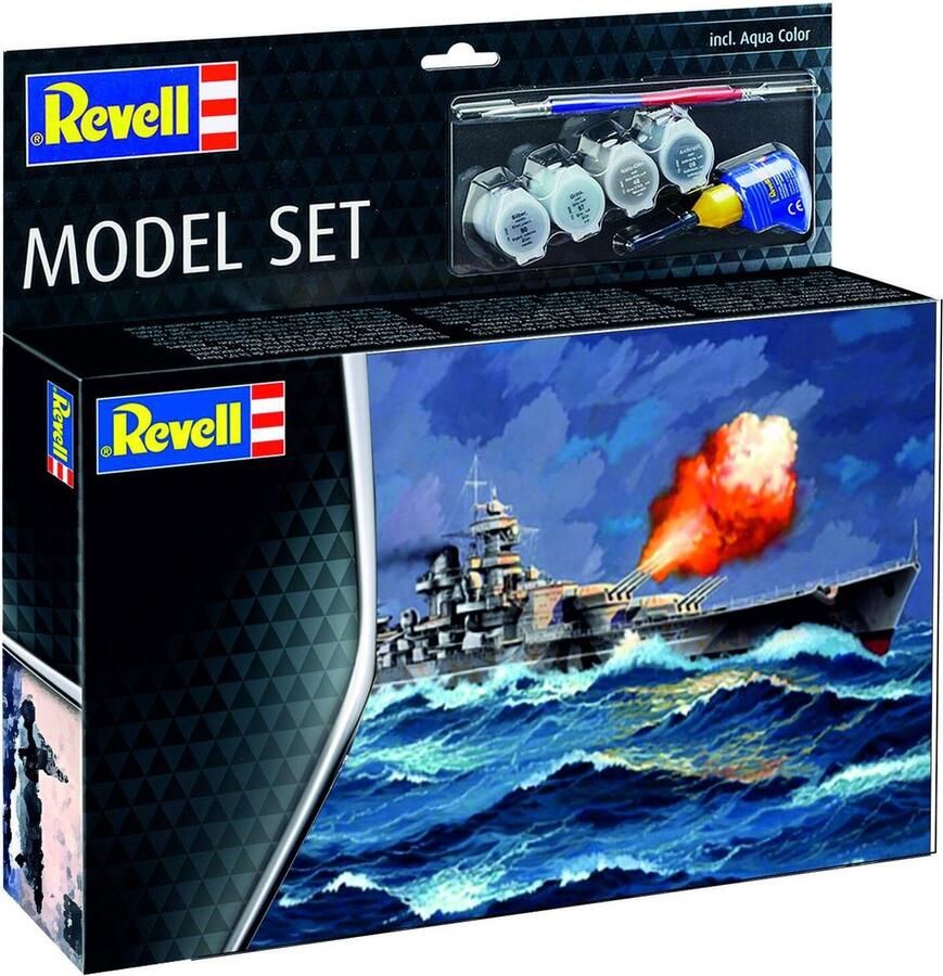 Revell 1:1200 65181 Battleship Gneisenau Model Set Plastic Modelbouwpakket