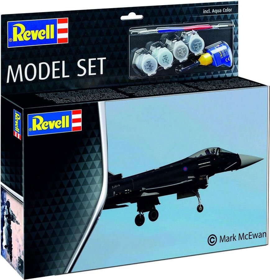 Revell 1:144 63796 Eurofighter Typhoon RAF Straaljager Model Set Plastic Modelbouwpakket