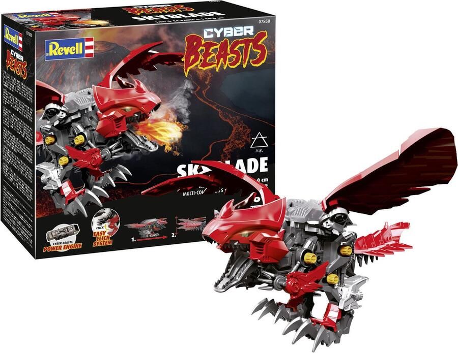 Revell 1:35 07850 CyberBeasts SkyBlade 30cm in Kleur Easy Click Systeem Plastic Modelbouwpakket