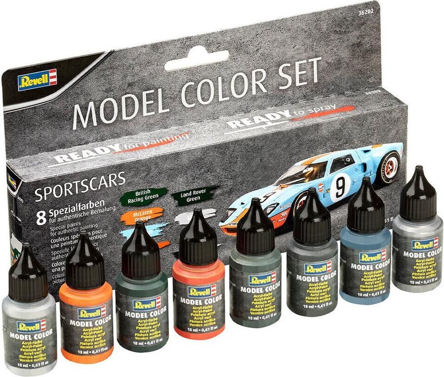 Revell 36202 Model Color Sport Auto Kleuren Acryl Set 8x17ml Verf set