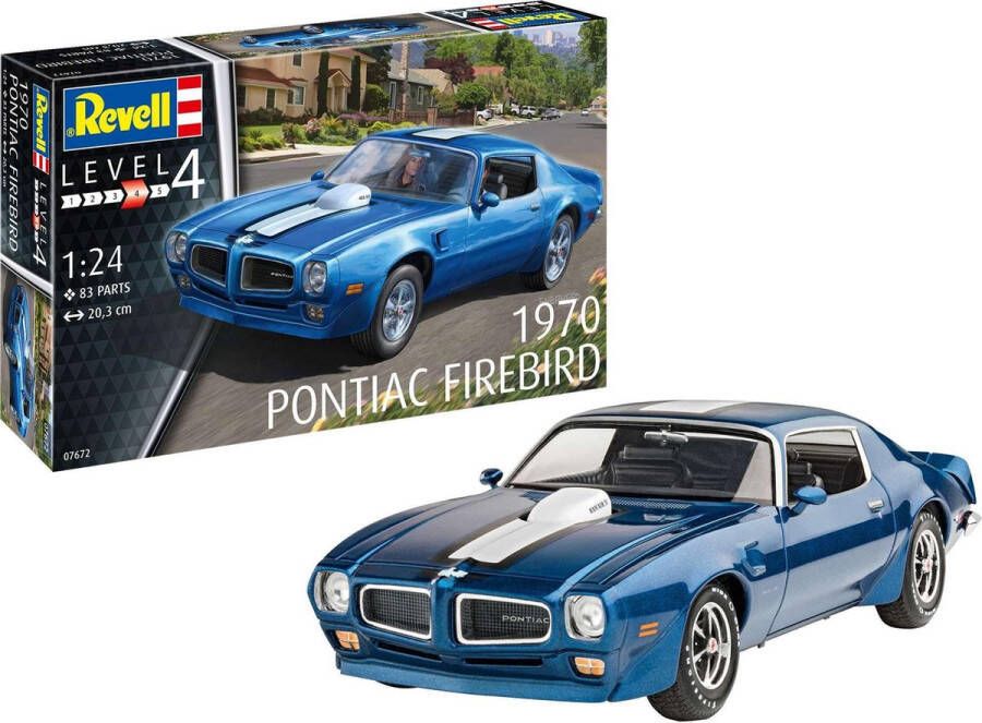 Revell 1:24 07672 1970 Pontiac Firebird Car Plastic Modelbouwpakket