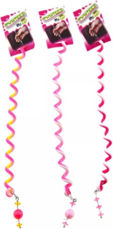 Revell Twisteez Haarclips Hair extensions Twisteez Blister 25cm Roze