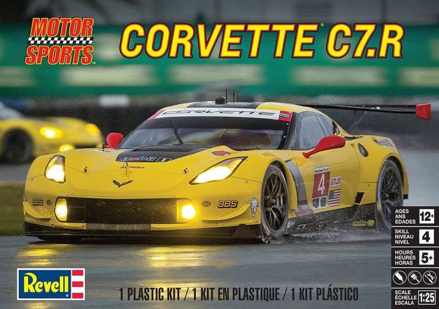 Revell 1:25 14304 Corvette C7.R Car Plastic Modelbouwpakket