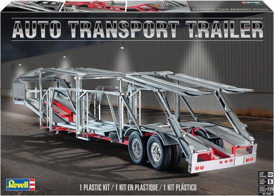 Revell USA 1:25 Revell 11509 Auto Transport Trailer Plastic Modelbouwpakket