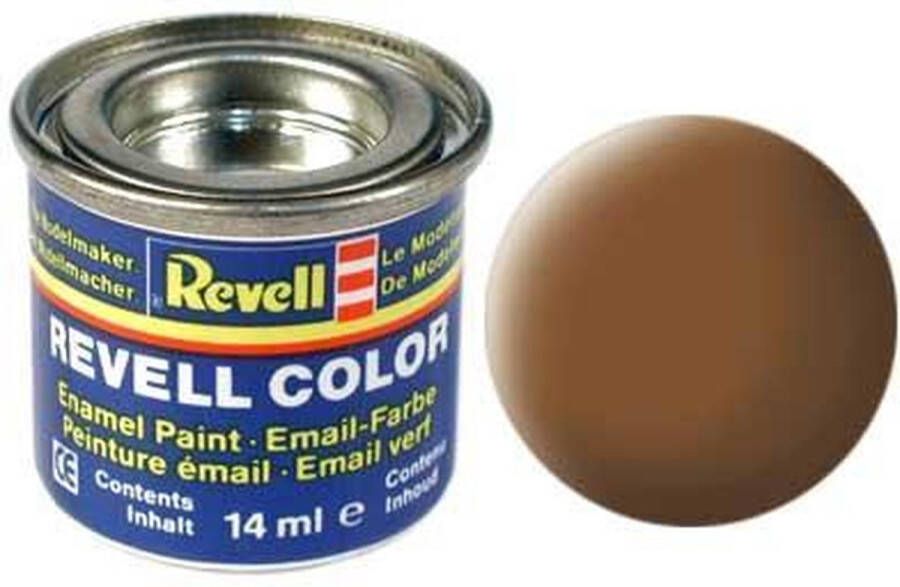 Revell verf voor modelbouw dark earth donkerbruin mat kleurnummer 82