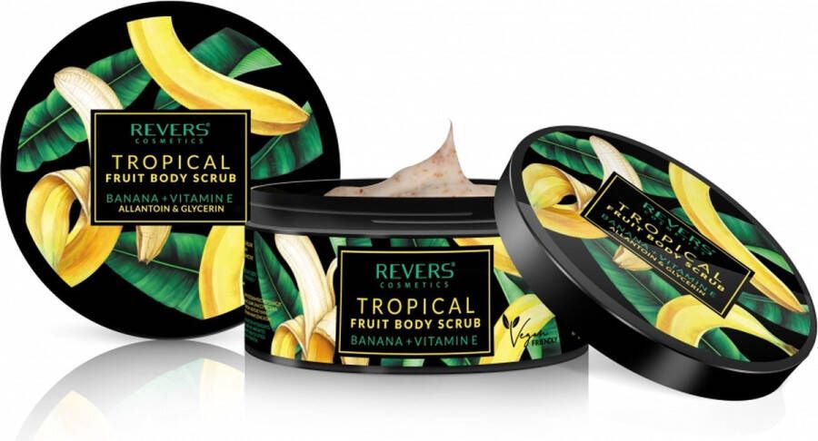 REVERS Body Scrub Tropical Fruit Banana + Vitamine E 200ml.