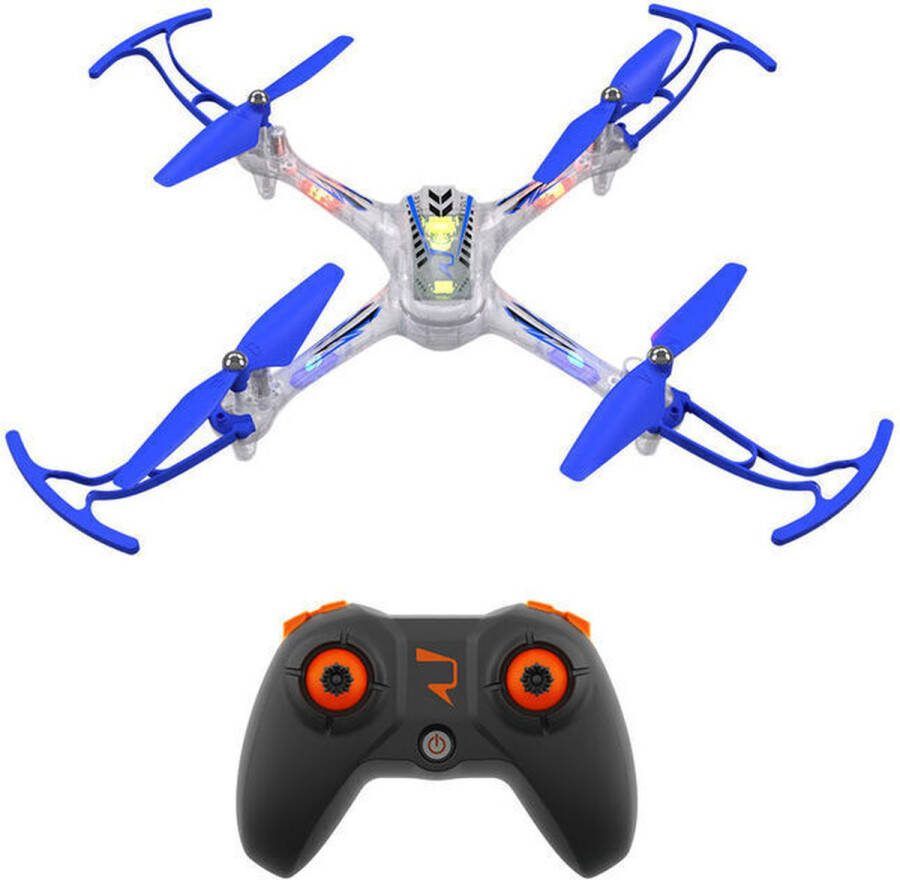 Revolt RC Drone met Verlichting Afstandsbestuurbare Night Hawk Stuntdrone met 16 Stunts Syma Beginnersdrone voor Kinderen Met Automatische Landing USB-Oplaadbaar