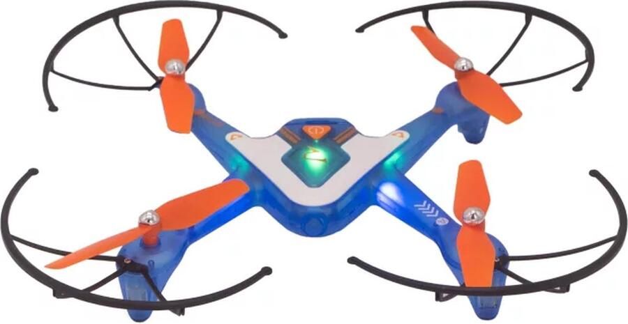 Revolt RC Drone met Verlichting Afstandsbestuurbare Night Hawk PRO Stuntdrone met 16 Stunts en Anti-Drift-Sensor Syma Beginnersdrone voor Kinderen -Met Automatische Landing USB-Oplaadbaar