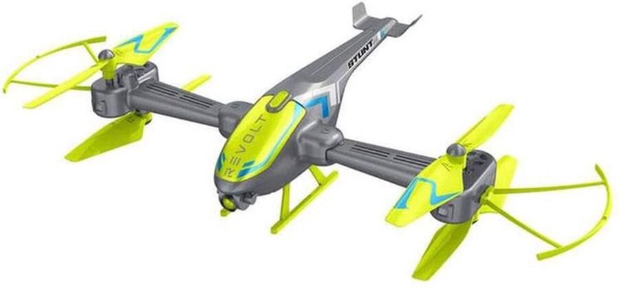 Revolt RC Helicopter Drone met Verlichting Afstandsbestuurbare Scorpion Heliquad 360° Flip Syma Beginnersdrone met Automatische Landing Inklapbaar USB-Oplaadbaar