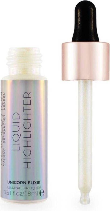 Revolution Beauty Makeup Revolution Liquid Highlighter Liquid Brightener With Dropper 18 Ml Unicorn Elixir