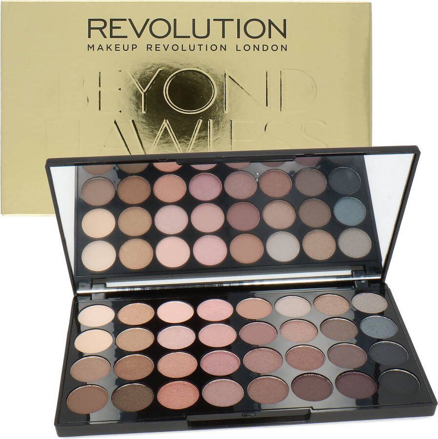 Revolution Makeup Beyond Flawless Ultra Eyeshadows Oogschaduw Palette 32 Kleuren