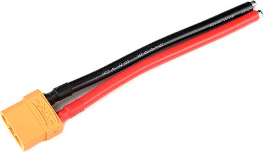 Revtec Connector met kabel XT-90 Goud contacten Man. connector 10AWG Siliconen-kabel 12cm 1 st