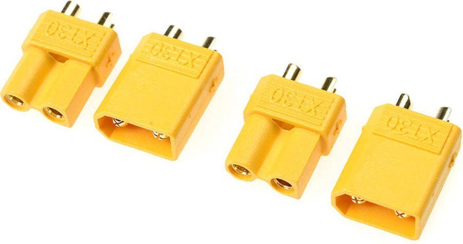 Revtec Connector XT-30 Goudcontacten Man. + Vrouw. 2 paar