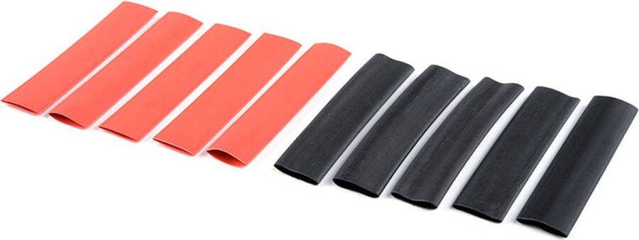 Revtec Krimpkous 9.5mm Rood + Zwart 10 st