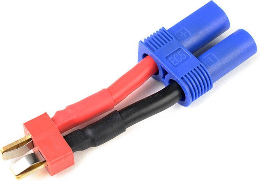 Revtec Power adapterkabel Deans connector vrouw. EC-5 connector vrouw. 12AWG Siliconen-kabel 1 st