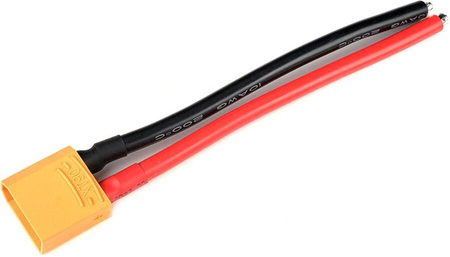 Revtec Connector met kabel XT-90 Goud contacten Vrouw. connector 10AWG Siliconen-kabel 12cm 1 st