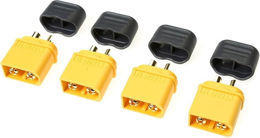 Revtec Connector XT-60 met beschermkap Goudcontacten Vrouw. 4 st