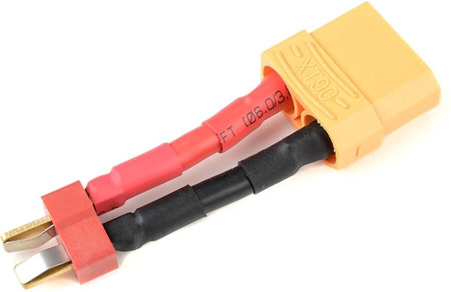 Revtec Power adapterkabel Deans connector vrouw. XT-90 connector vrouw. 12AWG Siliconen-kabel 1 st