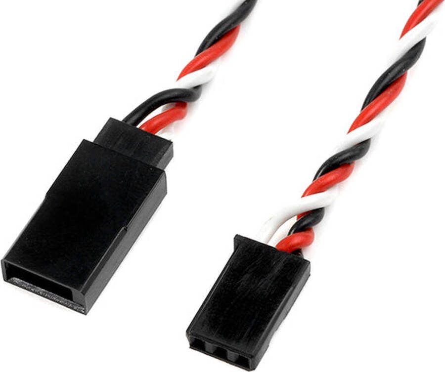 Revtec Servo verlengkabel Gedraaide HD siliconen-kabel Futaba 22AWG 60 Strengen 20cm 1 st