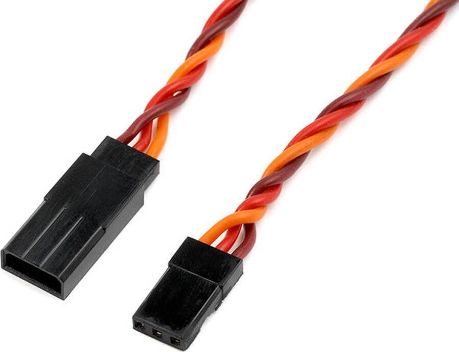 Revtec Servo verlengkabel Gedraaide HD siliconen-kabel JR Hitec 22AWG 60 Strengen 10cm 1 st