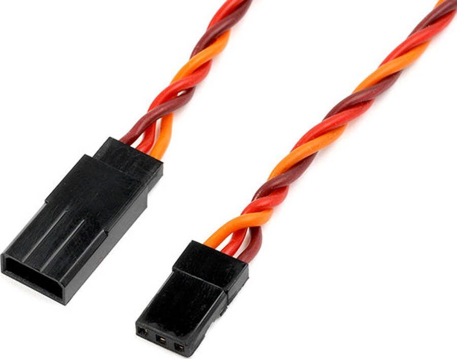 Revtec Servo verlengkabel Gedraaide kabel JR Hitec 22AWG 60 Strengen 90cm 1 st