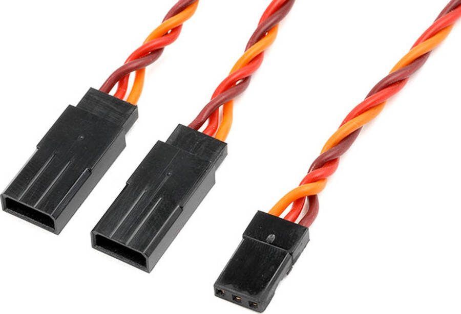 Revtec Servo Y-kabel Gedraaide kabel JR Hitec 22AWG 60 Strengen 15cm 1 st
