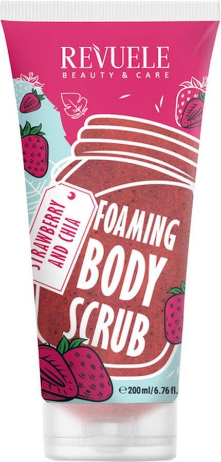 REVUELE Foaming Body Scrub Strawberry & Chia 200ml.