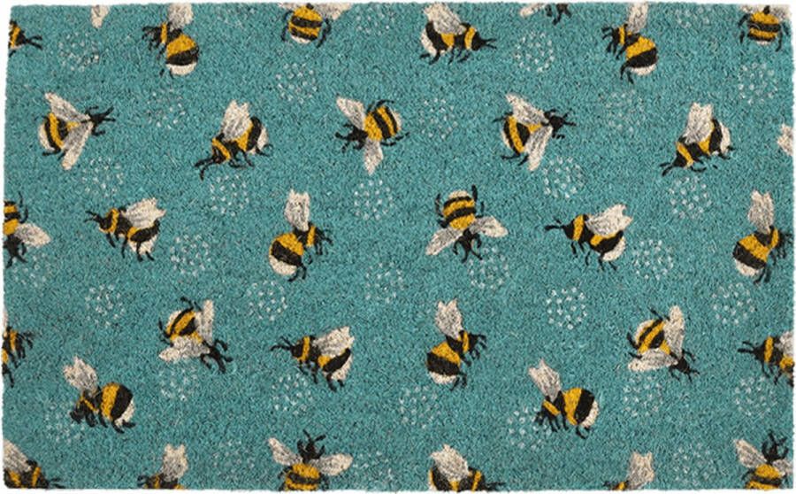 Maison d'Abri Rex London Deurmat met bijenprint 'Bumblebee