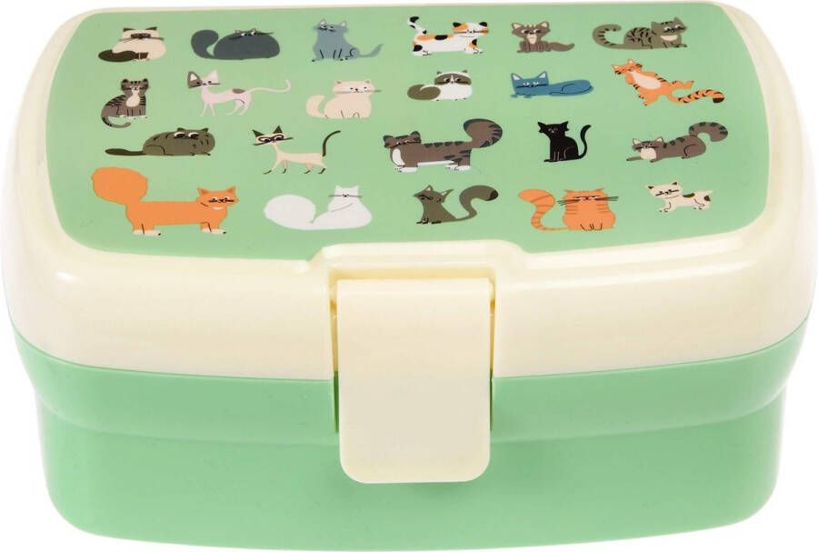 Rex London Lunchbox met tray katten nine lives