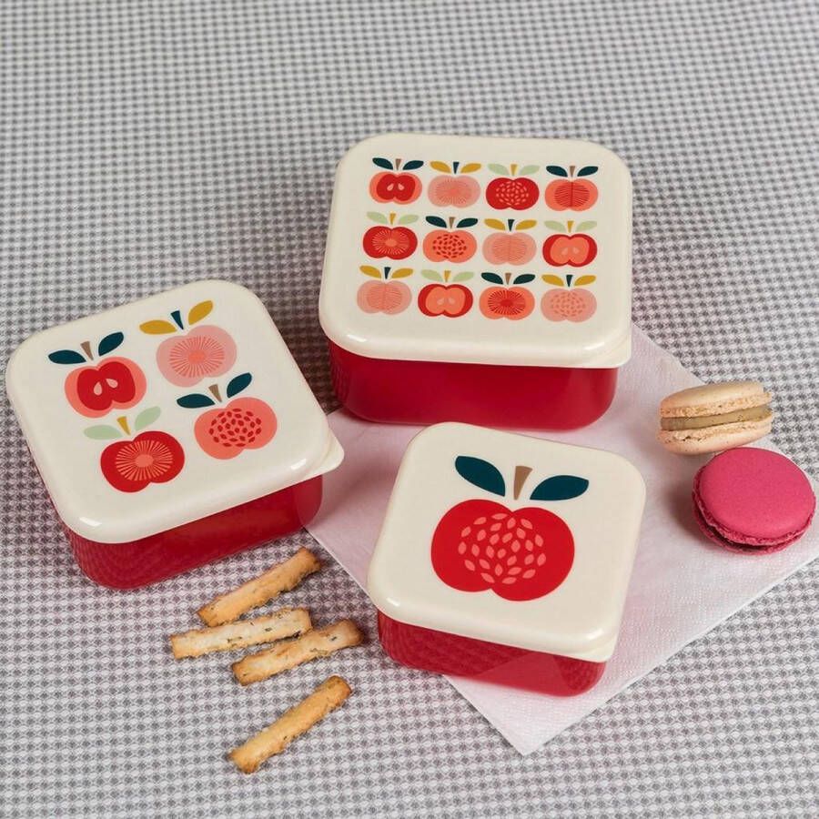 Rex London Rexinter Lunchbox appel 3 stuks Voor kinderen Vintage Apple