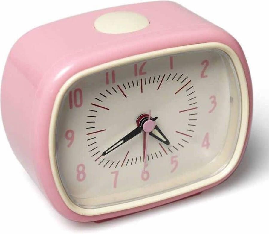 Rex London Roze Vintage Retro Wekker Classic Alarm Clock