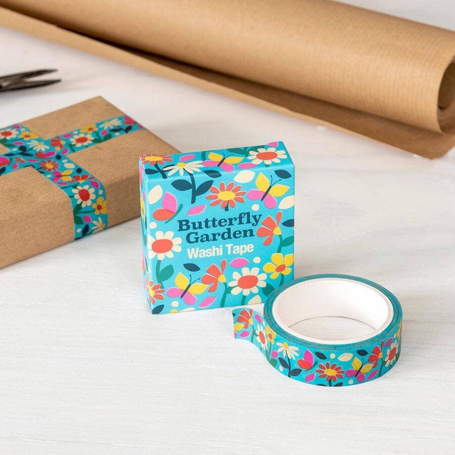 Rex London washi tape Tuin Vlinder decoratie masking papier tape 15 mm x 7 m