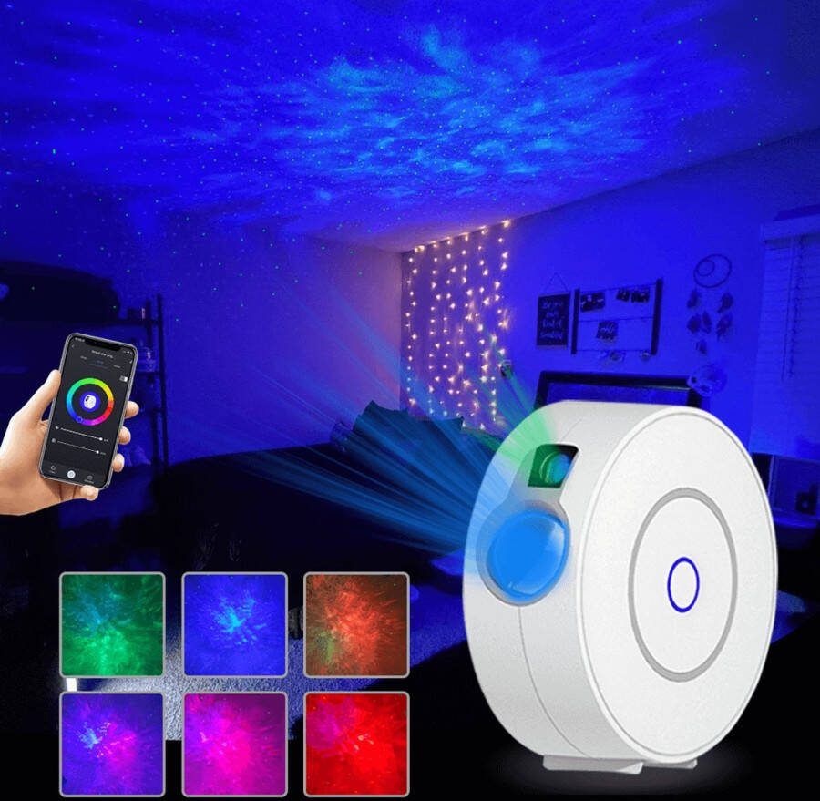 RexTech Slimme Sterrenprojector: Creëer een magische nachthemel Sterrenhemel projector Galaxy lamp