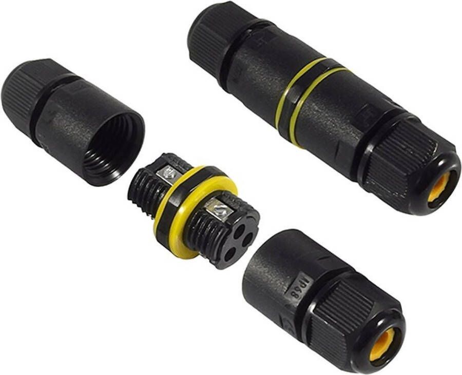 Rextech Waterdichte IP68 connector kabelverbinder voor 2 kabels verbinden zonder solderen