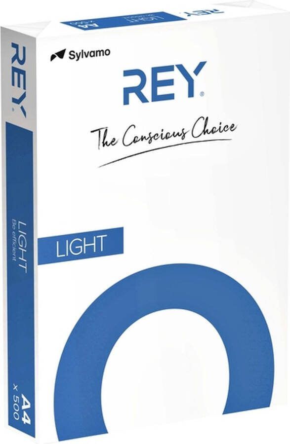 Rey Kopieerpapier Light A4 75gr wit 500vel Pak a 500 vel 5 stuks