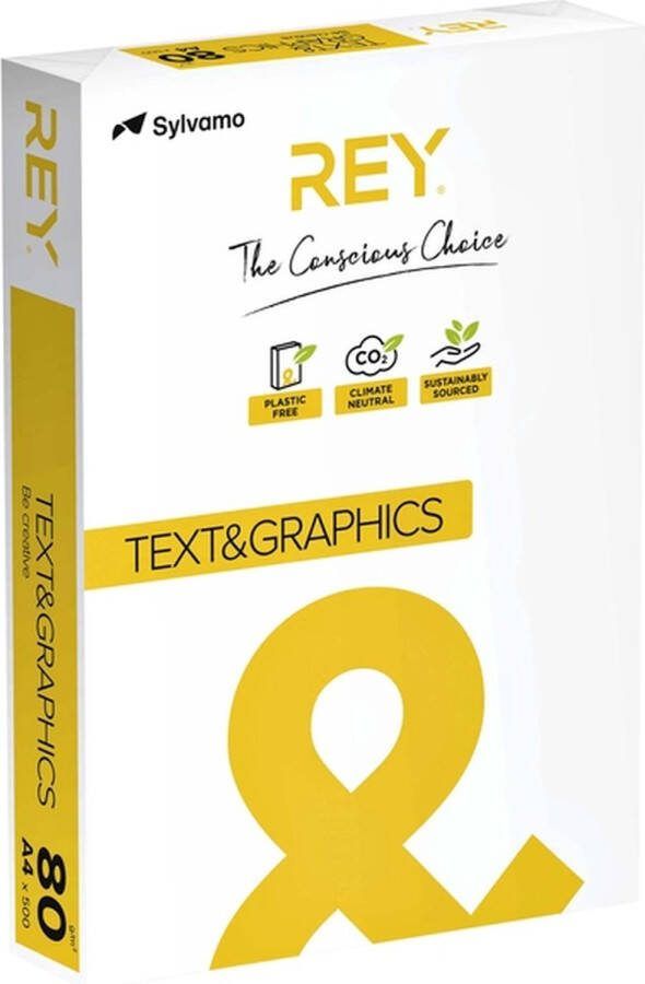 Rey Kopieerpapier Text Pak a 500 vel 5 stuks