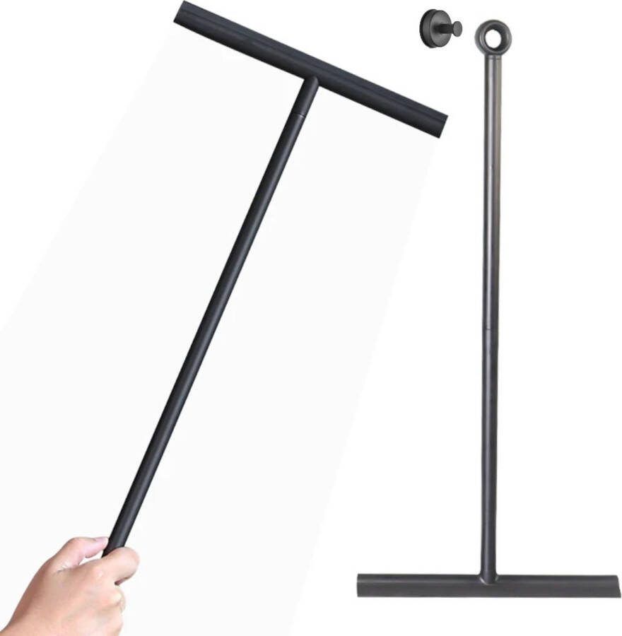Rheme Vloertrekker Douche Wisser Water Trekker met Steel Vloerwisser Badkamer Raamwisser 90x30 CM Inclusief Ophanghaakje