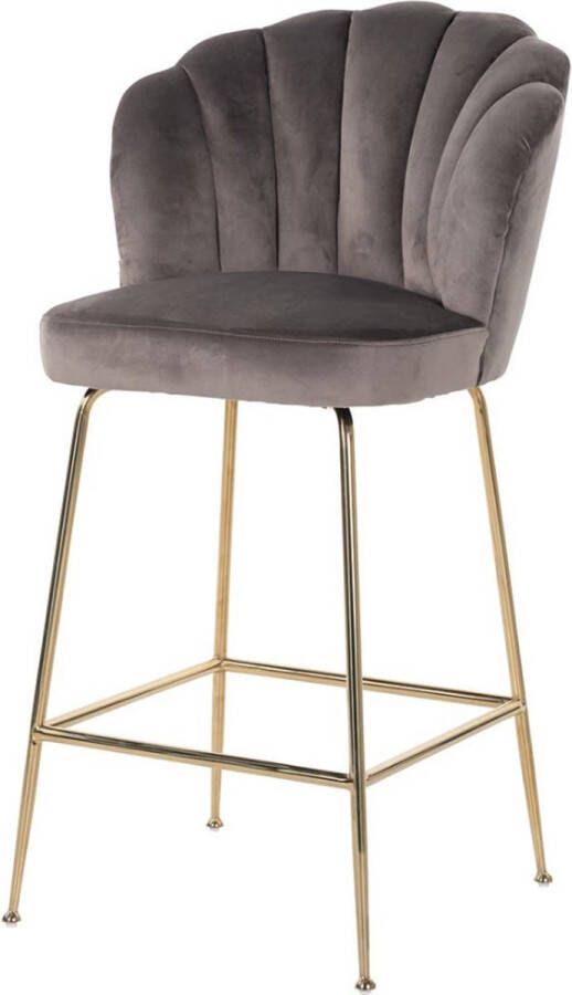 Richmond Interiors | Barstoel Pippa stone velvet | Zitmeubels eetkamer | Barstoel