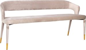 Richmond Eetkamer bank Colleene Khaki velvet Fire retardant (FR-Quartz 903 Khaki)