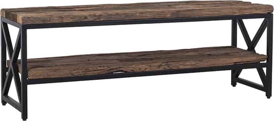 Richmond Interiors Richmond TV-meubel Industrial Kensington 140cm Gerecycled Hout en Staal